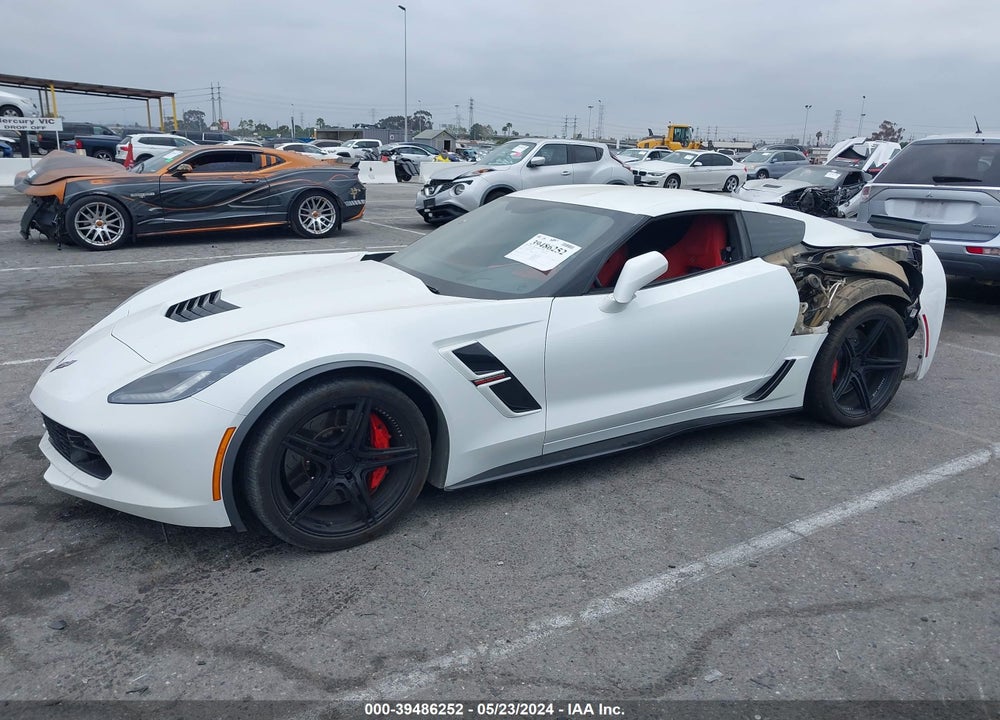 2019 CHEVROLET CORVETTE GRAND SPORT VIN: 1G1Y12D71K5107236