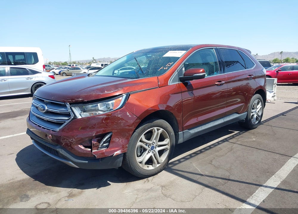 2016 FORD EDGE TITANIUM VIN: 2FMPK4K9XGBB18850