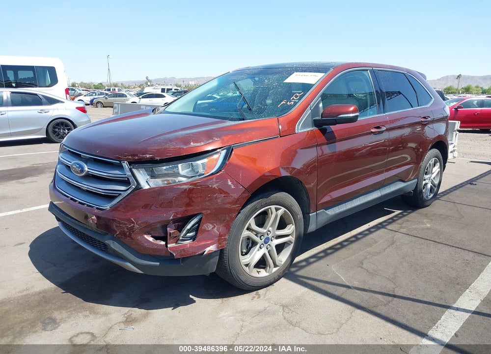 2016 FORD EDGE TITANIUM VIN: 2FMPK4K9XGBB18850