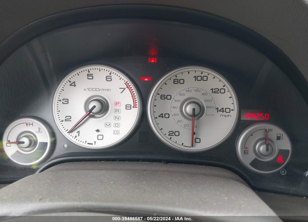2002 ACURA RSX VIN: JH4DC54812C022790