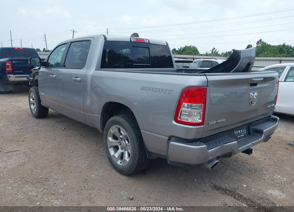 2022 RAM 1500 LONE STAR 4X4 5'7 BOX VIN: 1C6SRFFT2NN401022