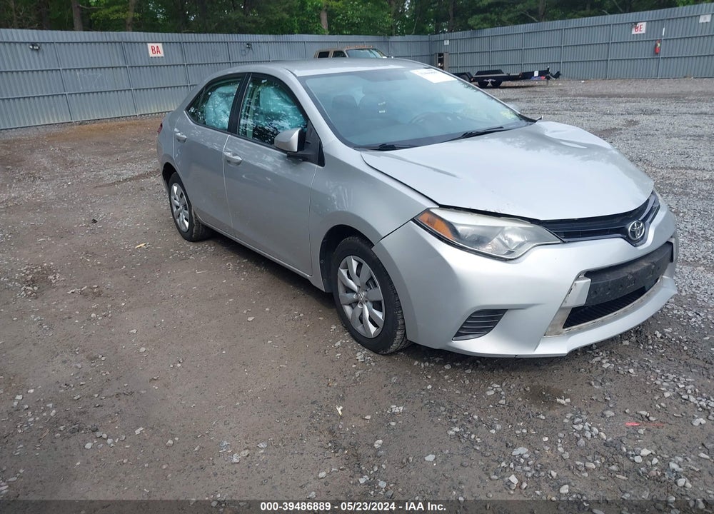 2016 TOYOTA COROLLA LE VIN: 5YFBURHE2GP459029