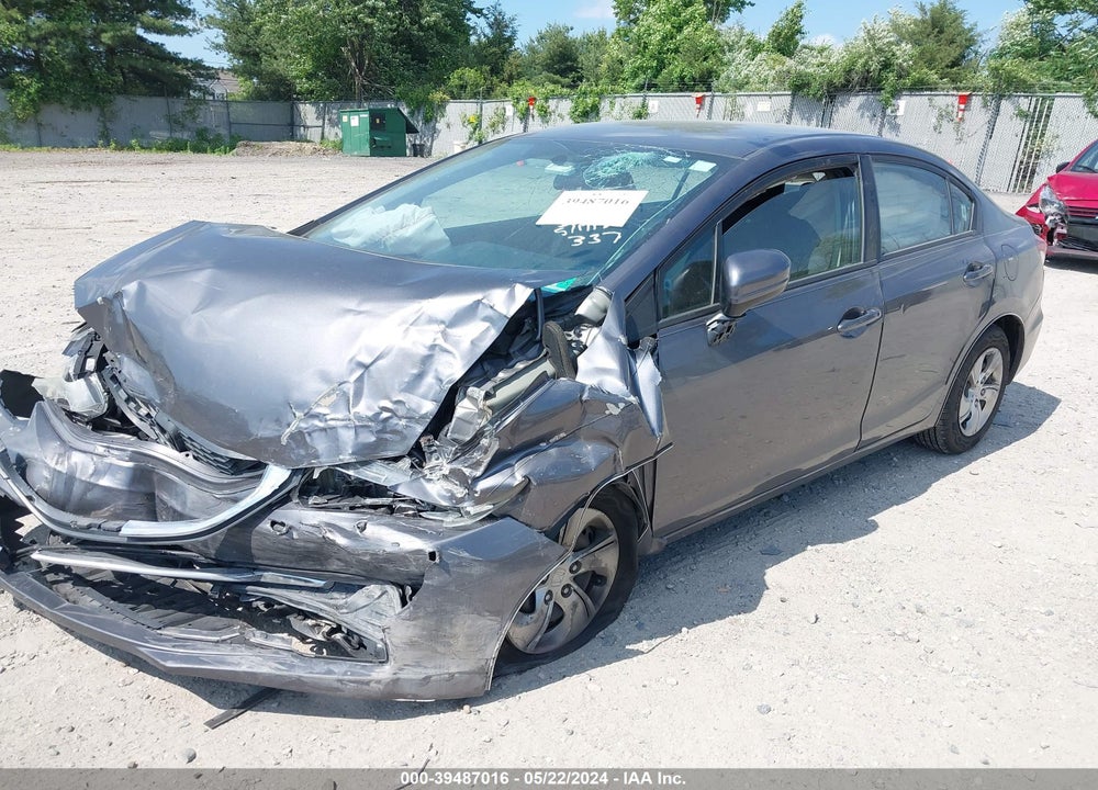 2014 HONDA CIVIC LX VIN: 19XFB2F5XEE203124