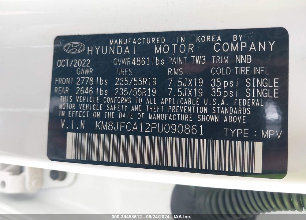 2023 HYUNDAI TUCSON HYBRID SEL CONVENIENCE VIN: KM8JFCA12PU090861