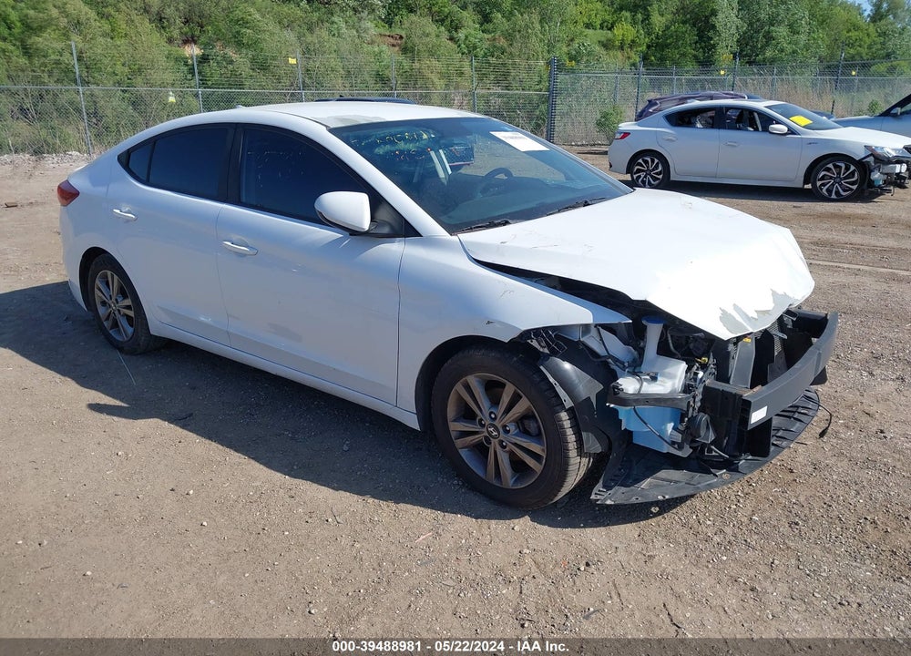 2018 HYUNDAI ELANTRA SEL VIN: 5NPD84LF1JH368001