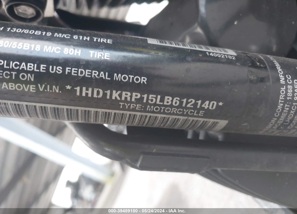 2020 HARLEY-DAVIDSON FLHXS VIN: 1HD1KRP15LB612140