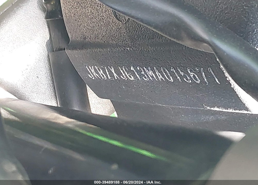 2021 KAWASAKI ZX636 K VIN: JKBZXJG13MA015671