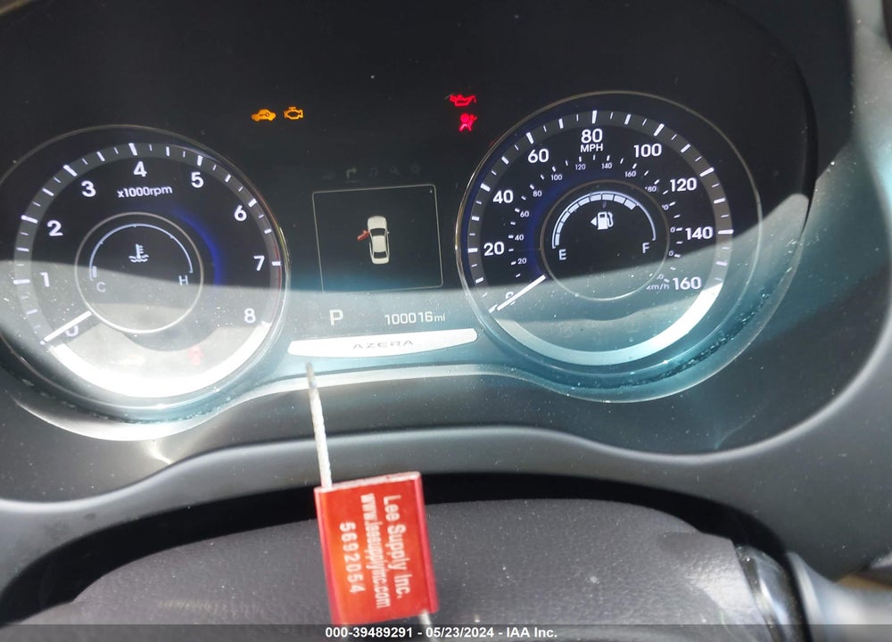 2016 HYUNDAI AZERA VIN: KMHFG4JG9GA507200