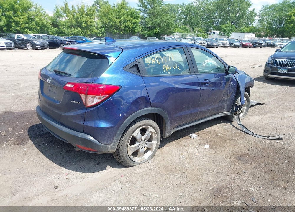 2017 HONDA HR-V LX VIN: 3CZRU6H34HG708850