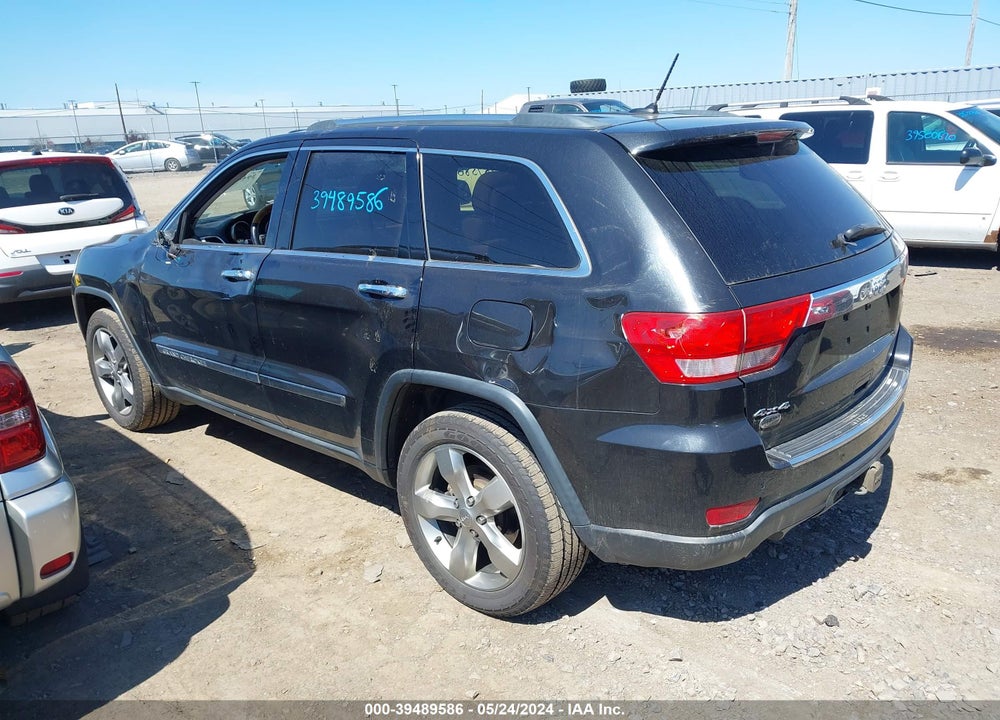 2013 JEEP GRAND CHEROKEE OVERLAND VIN: 1C4RJFCT3DC524678