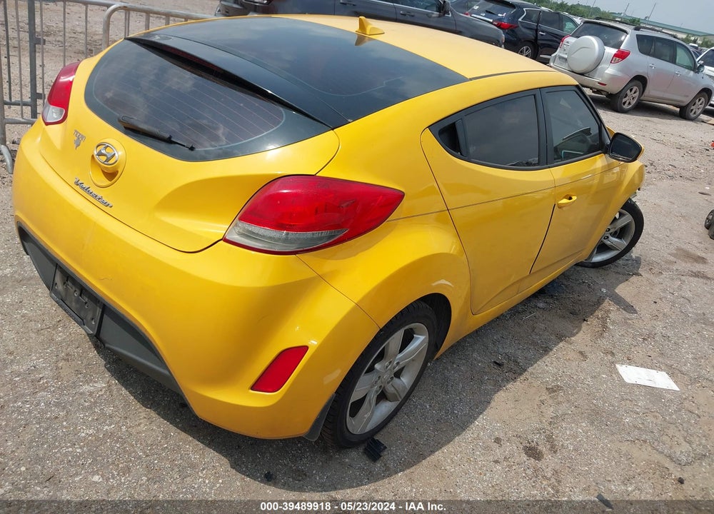 2013 HYUNDAI VELOSTER BASE W/BLACK VIN: KMHTC6AD3DU175104
