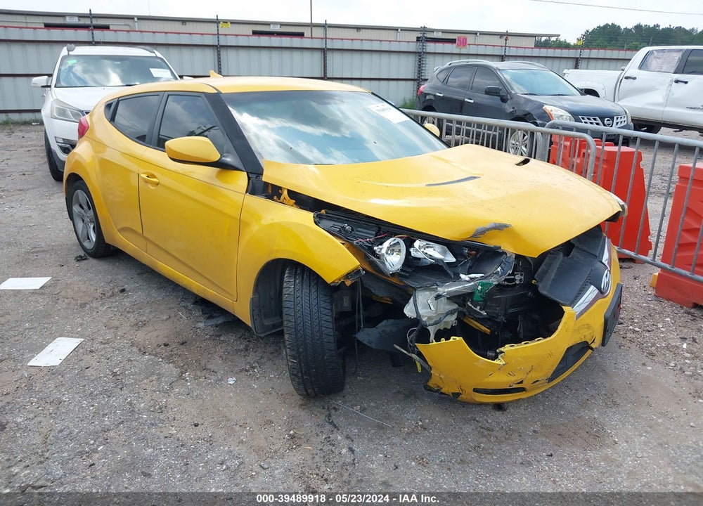 2013 HYUNDAI VELOSTER BASE W/BLACK VIN: KMHTC6AD3DU175104