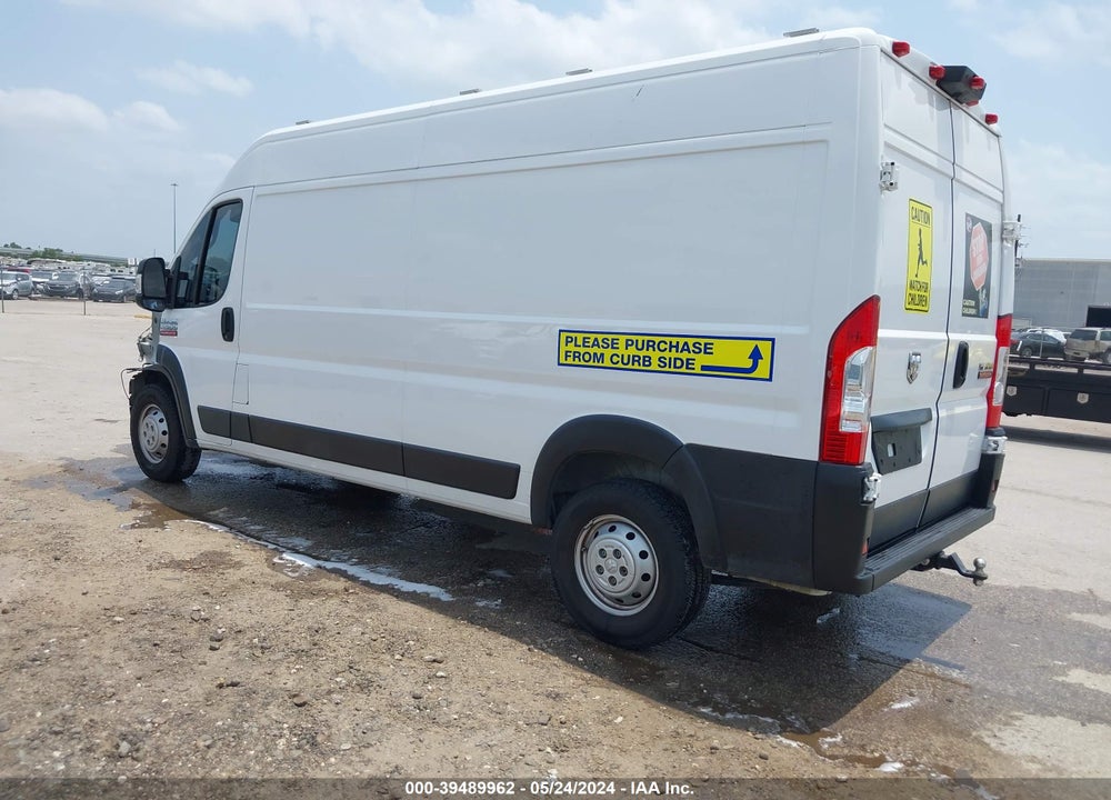 2020 RAM PROMASTER 2500 HIGH ROOF 159 WB VIN: 3C6TRVDG2LE105066