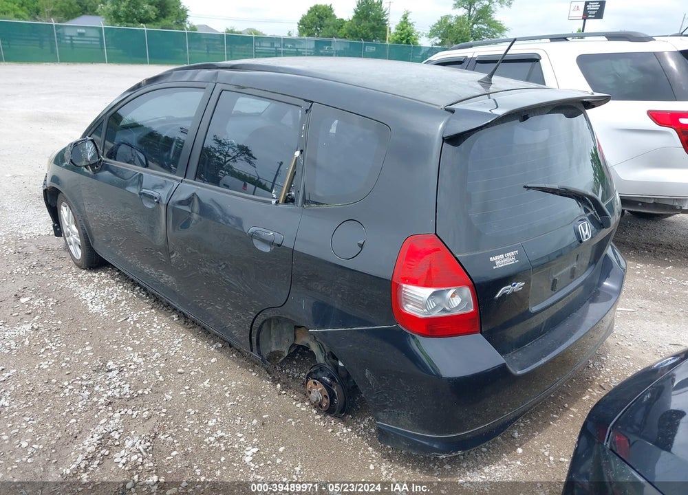 2007 HONDA FIT SPORT VIN: JHMGD38697S017972