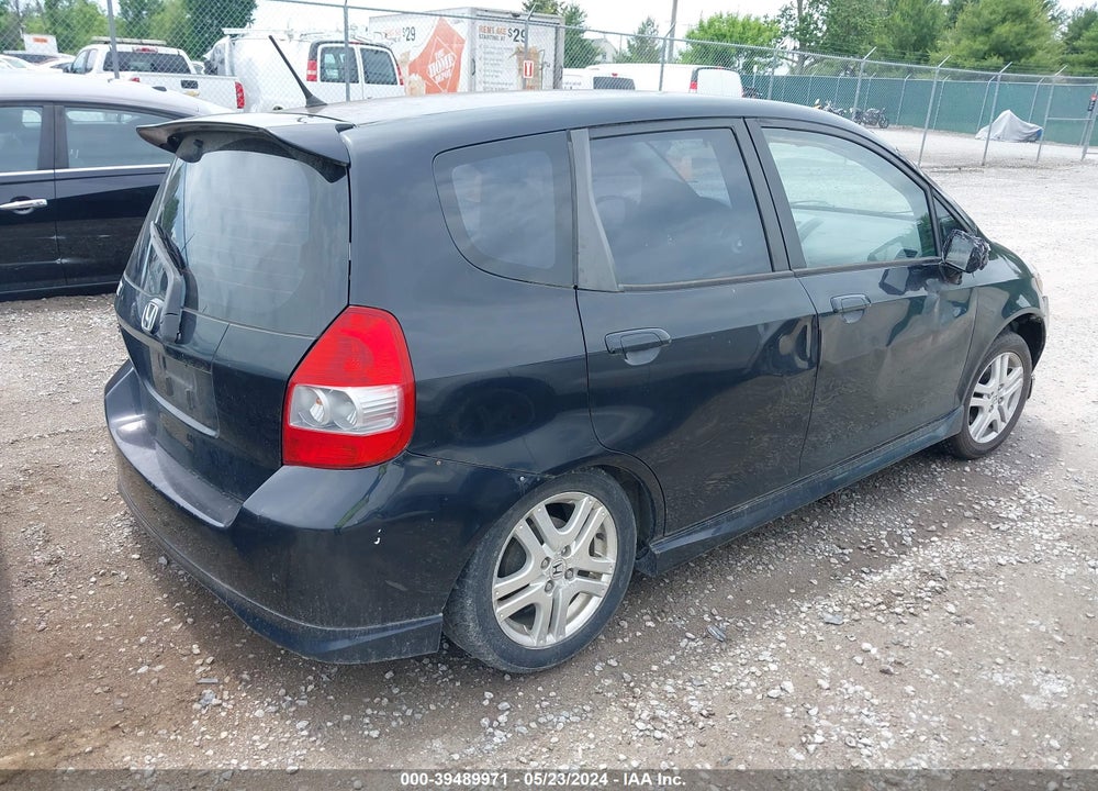 2007 HONDA FIT SPORT VIN: JHMGD38697S017972
