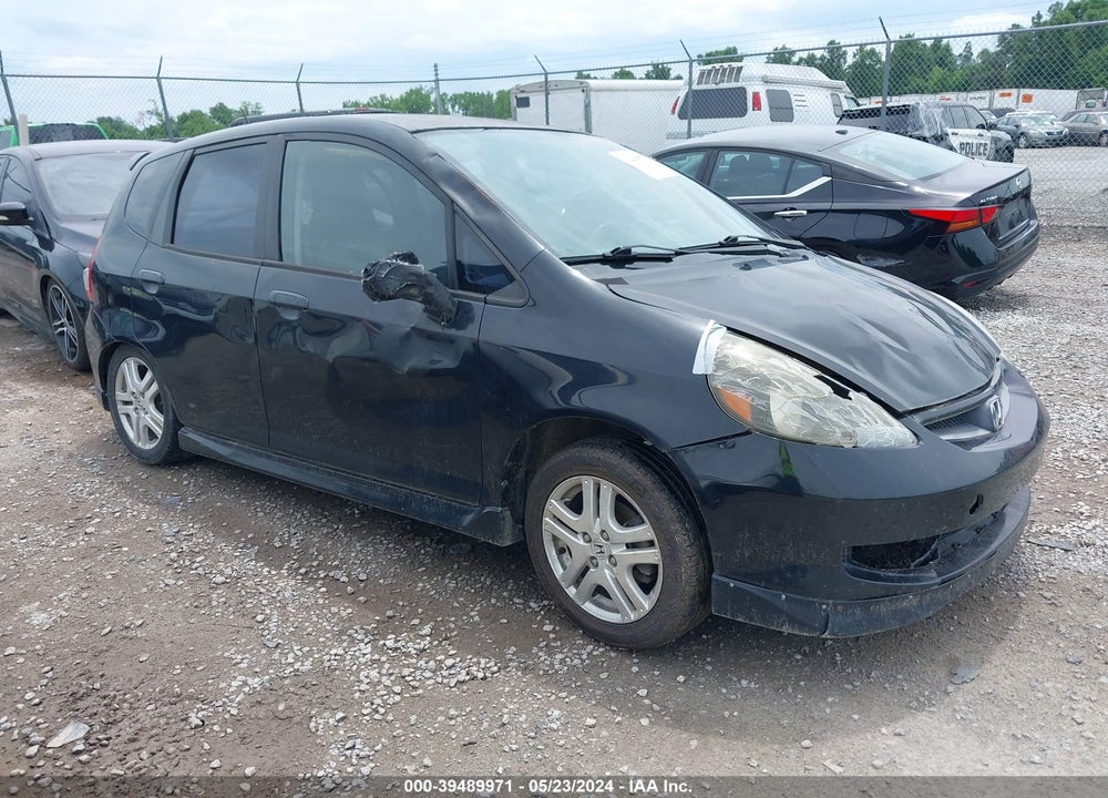 2007 HONDA FIT SPORT VIN: JHMGD38697S017972