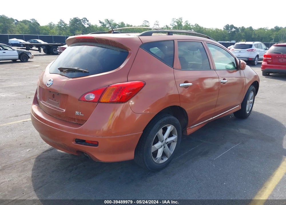 2010 NISSAN MURANO SL VIN: JN8AZ1MUXAW004606