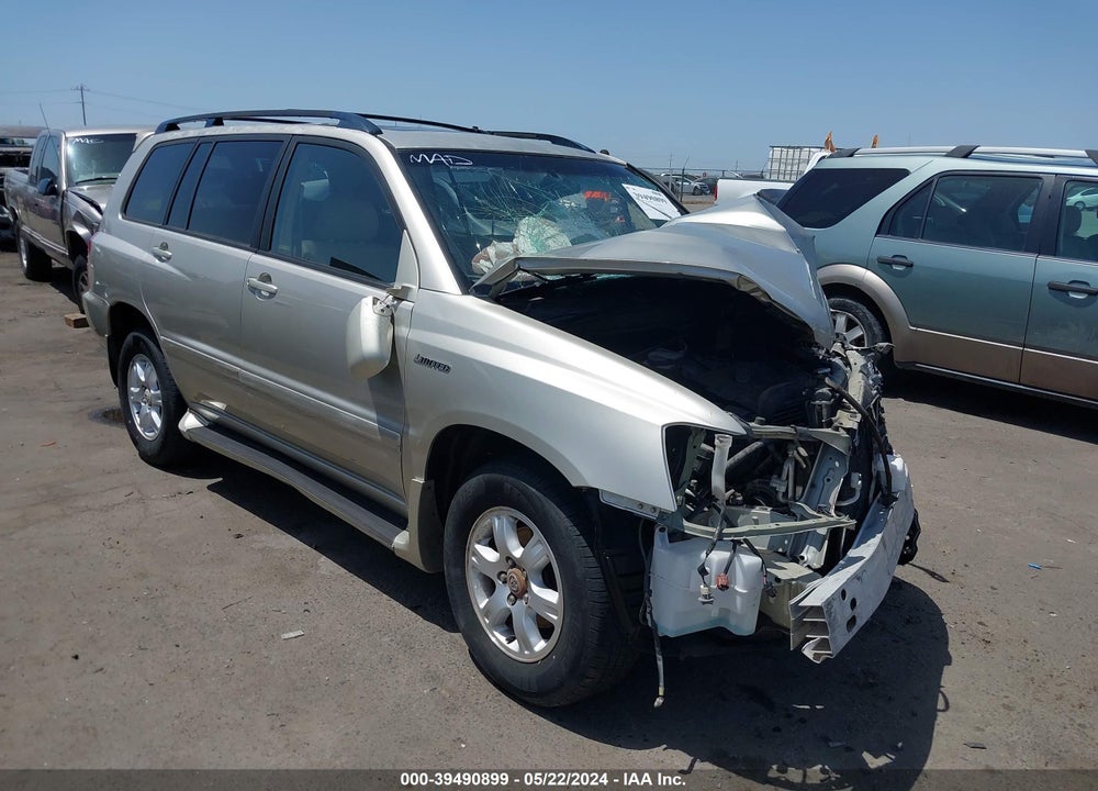 2002 TOYOTA HIGHLANDER LIMITED V6 VIN: JTEGF21A320056853