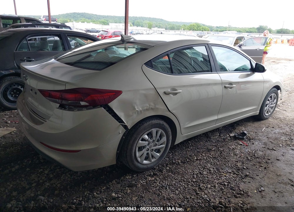 2017 HYUNDAI ELANTRA SE VIN: KMHD74LF7HU088629