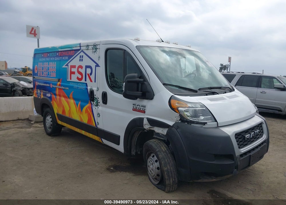 2019 RAM PROMASTER 1500 LOW ROOF 136 WB VIN: 3C6TRVAG4KE565803