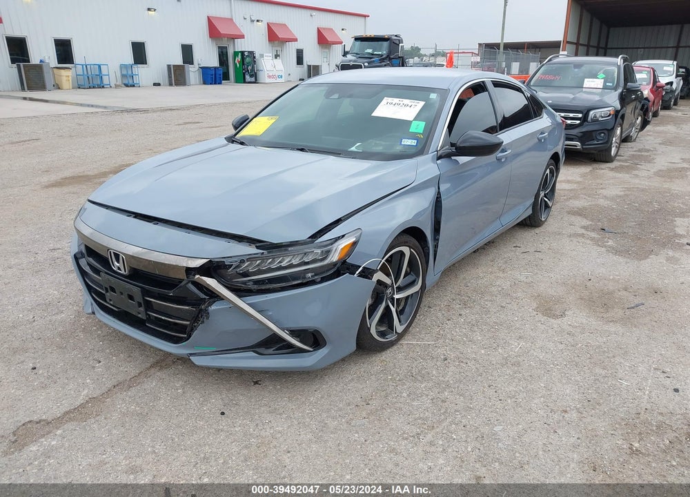 2021 HONDA ACCORD SPORT VIN: 1HGCV1F38MA086391