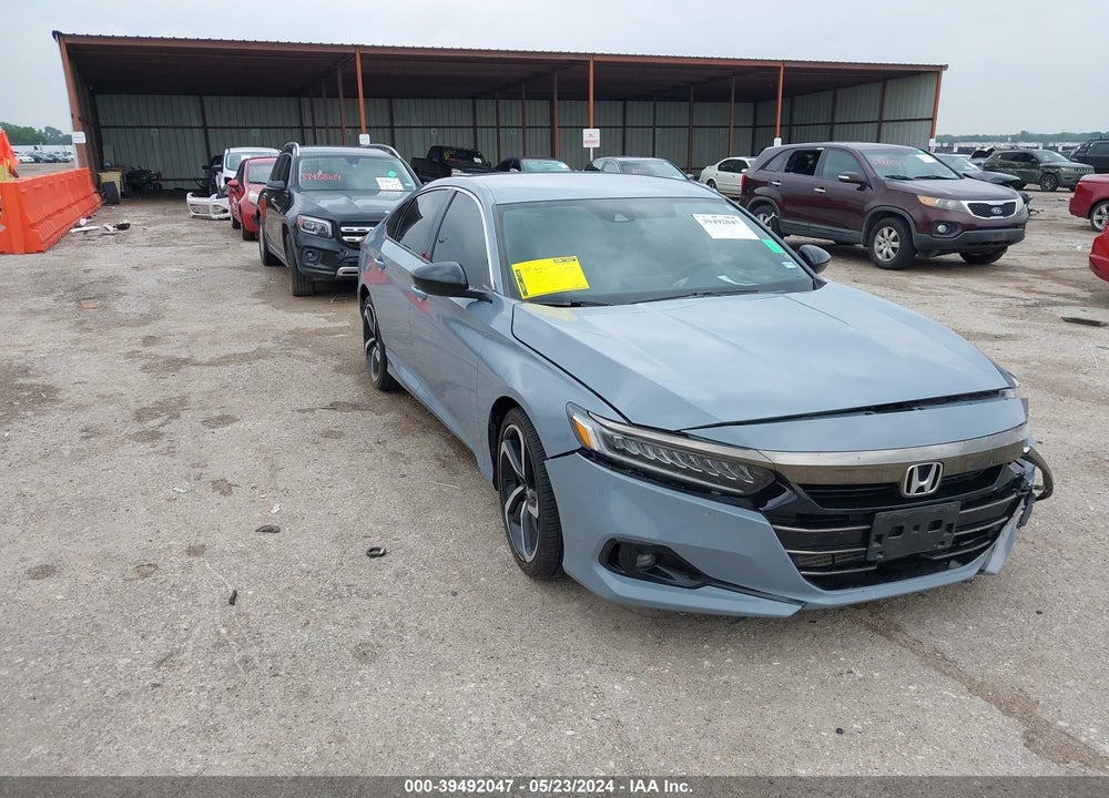 2021 HONDA ACCORD SPORT VIN: 1HGCV1F38MA086391
