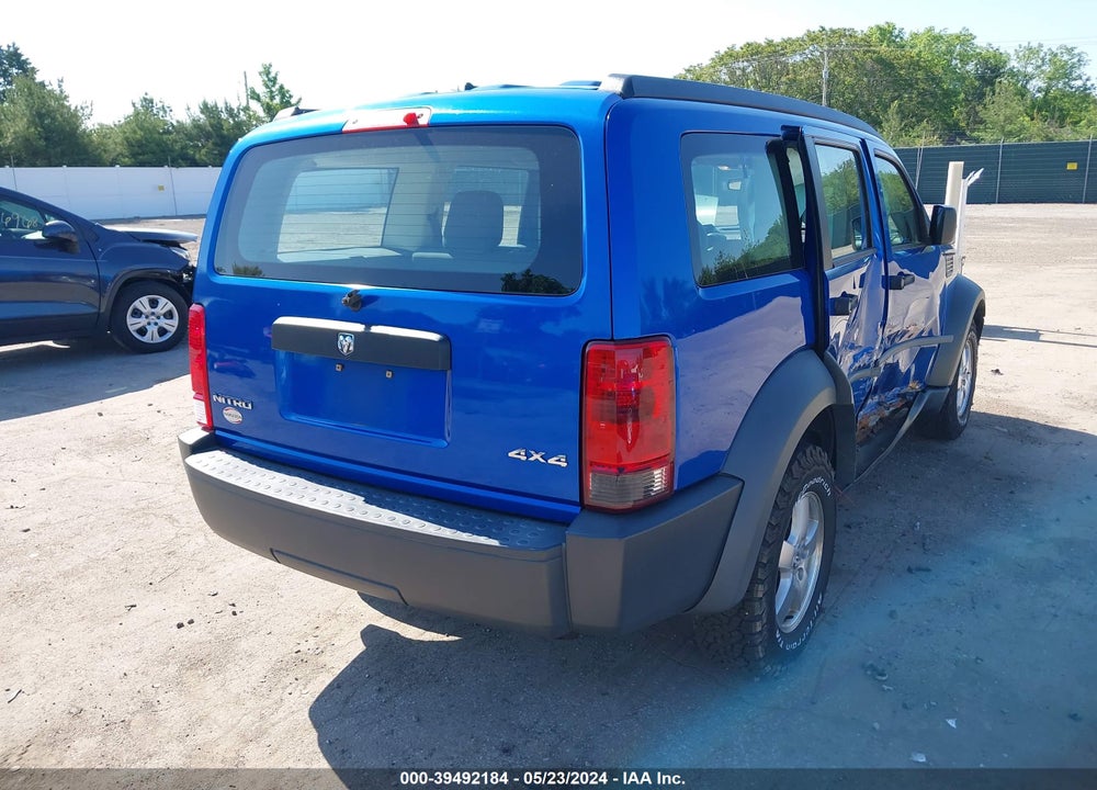 2008 DODGE NITRO VIN: 1D8GU28K08W142704