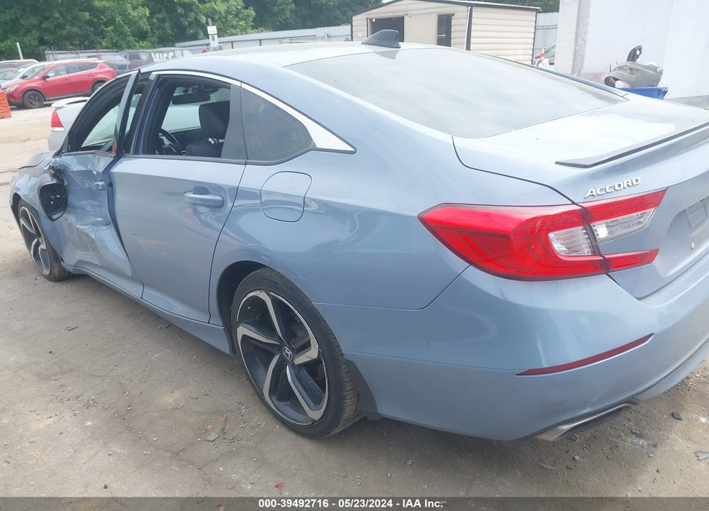 2021 HONDA ACCORD SPORT VIN: 1HGCV1F39MA035322