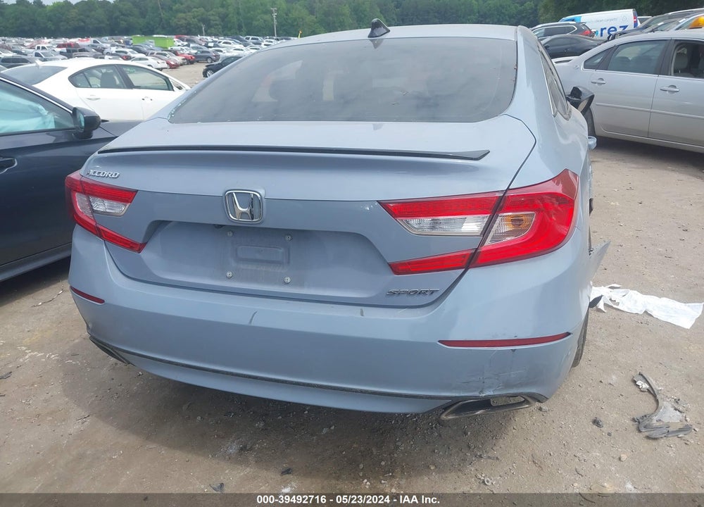 2021 HONDA ACCORD SPORT VIN: 1HGCV1F39MA035322