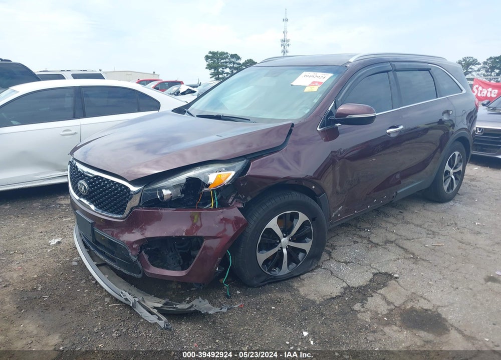 2016 KIA SORENTO 3.3L EX VIN: 5XYPHDA55GG132474