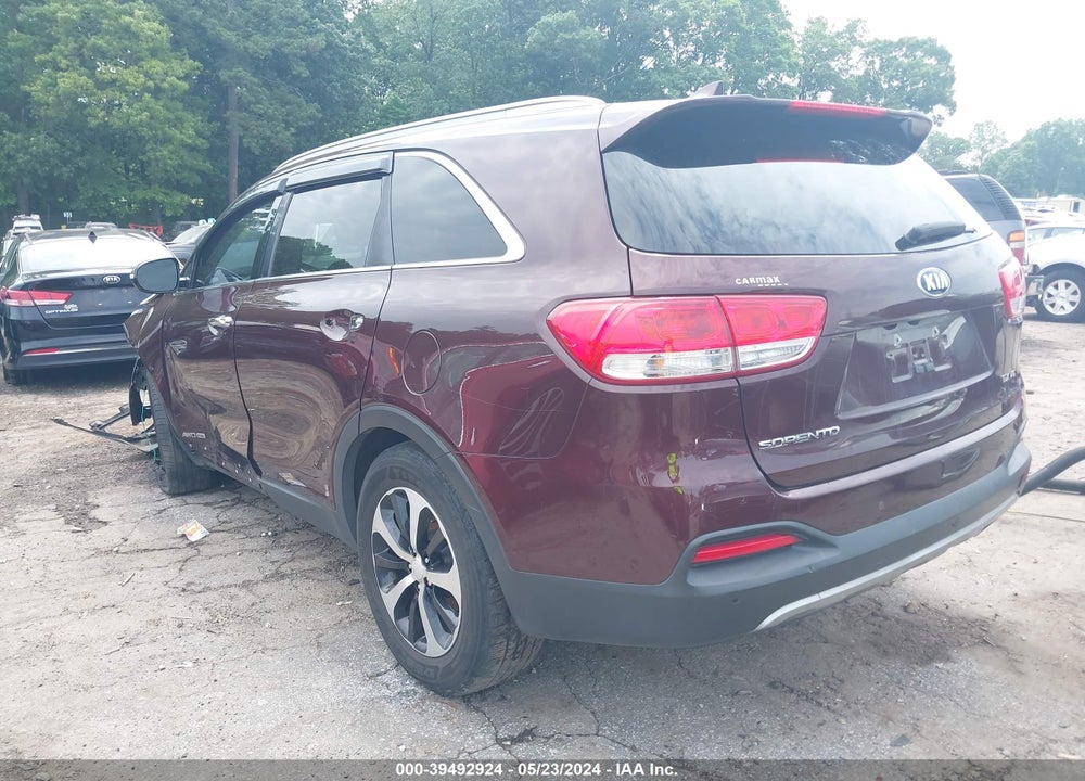 2016 KIA SORENTO 3.3L EX VIN: 5XYPHDA55GG132474