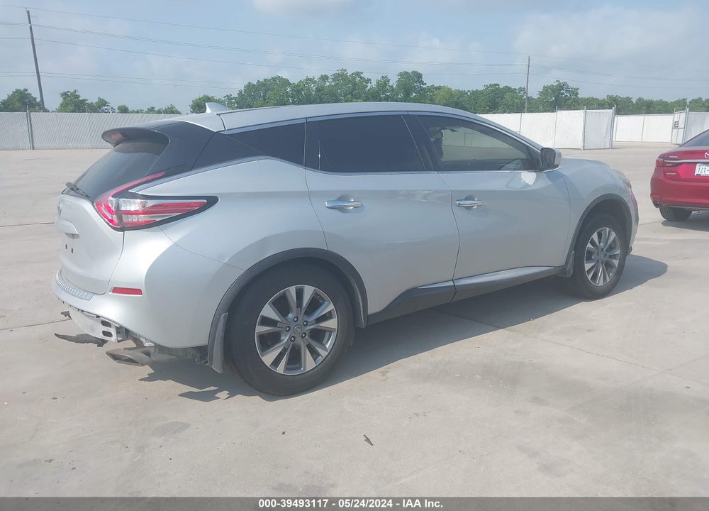 2018 NISSAN MURANO S VIN: 5N1AZ2MG1JN135372