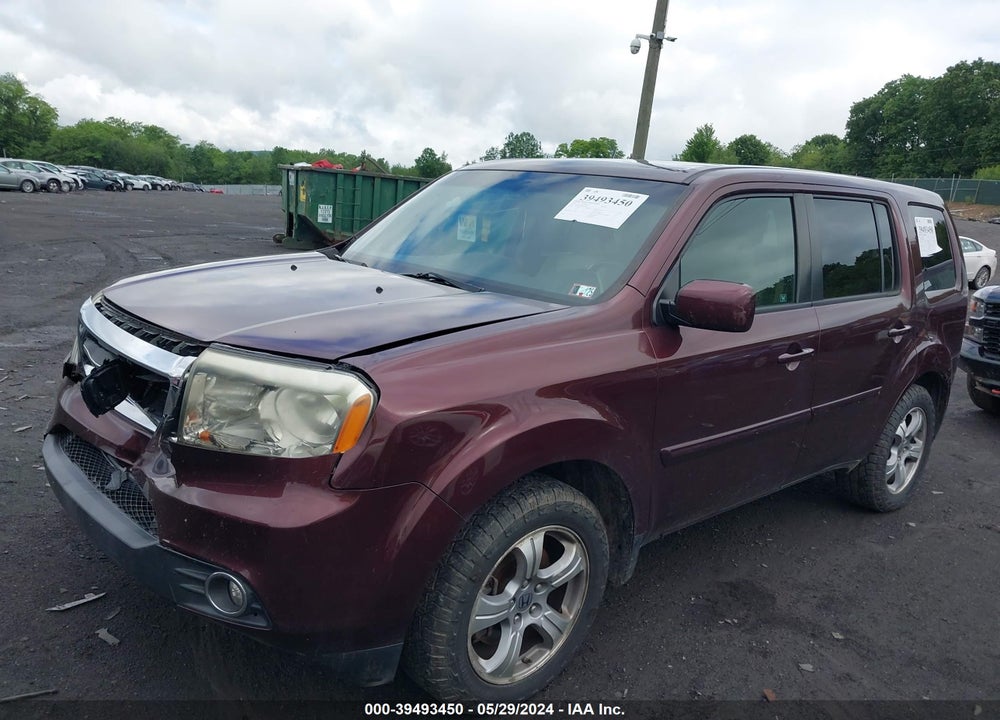 2012 HONDA PILOT EX-L VIN: 5FNYF4H52CB016103