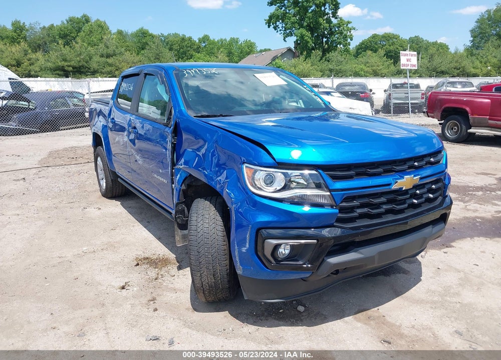 2022 CHEVROLET COLORADO 4WD SHORT BOX LT VIN: 1GCGTCEN1N1331747