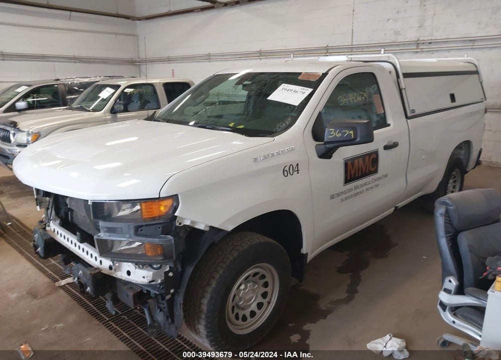 2021 CHEVROLET SILVERADO 1500 2WD REGULAR CAB LONG BED WT VIN: 3GCNWAEH2MG168040