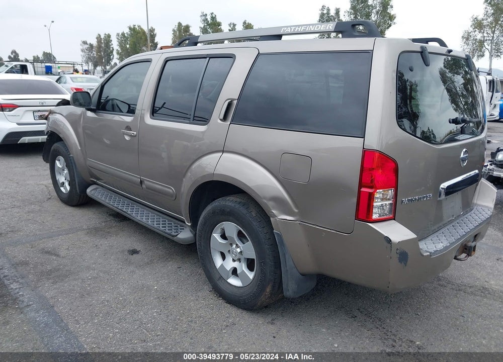 2007 NISSAN PATHFINDER SE VIN: 5N1AR18U67C632822