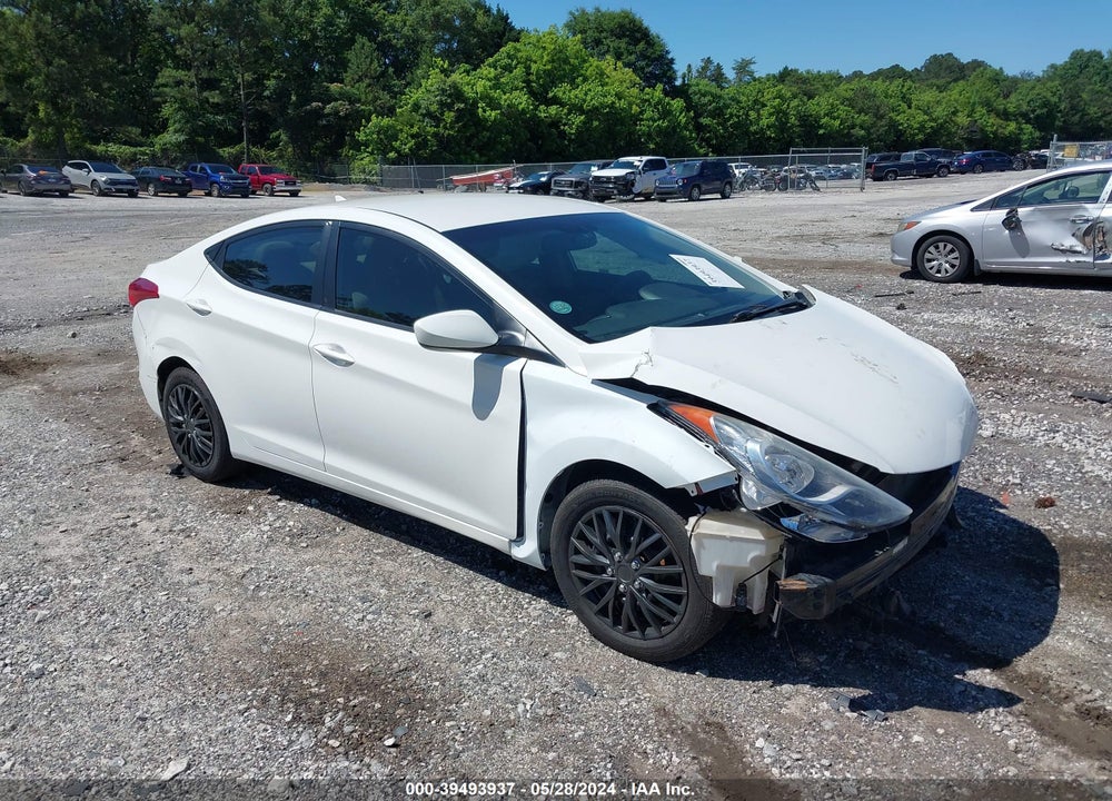 2012 HYUNDAI ELANTRA GLS VIN: 5NPDH4AEXCH063559