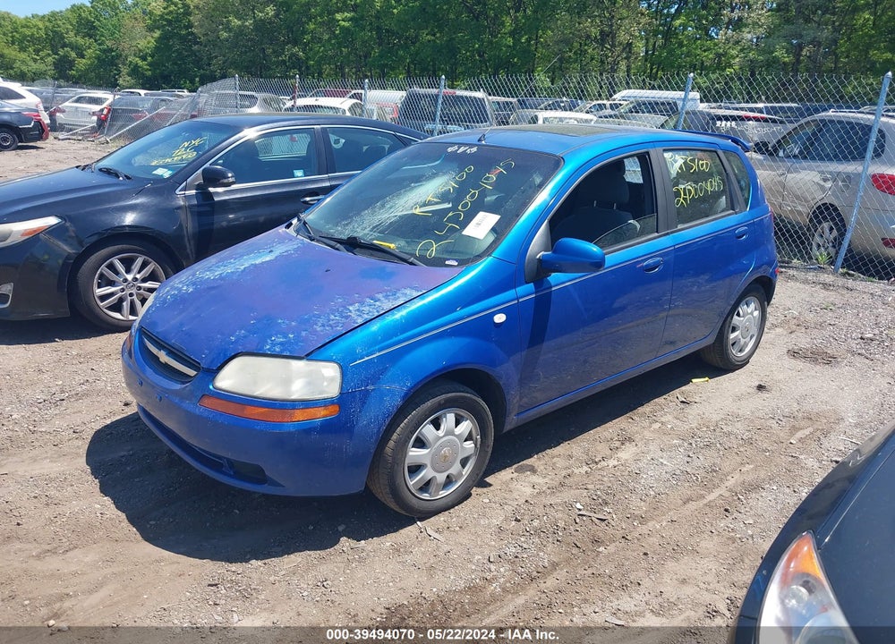 2005 CHEVROLET AVEO LT VIN: KL1TG62615B414677