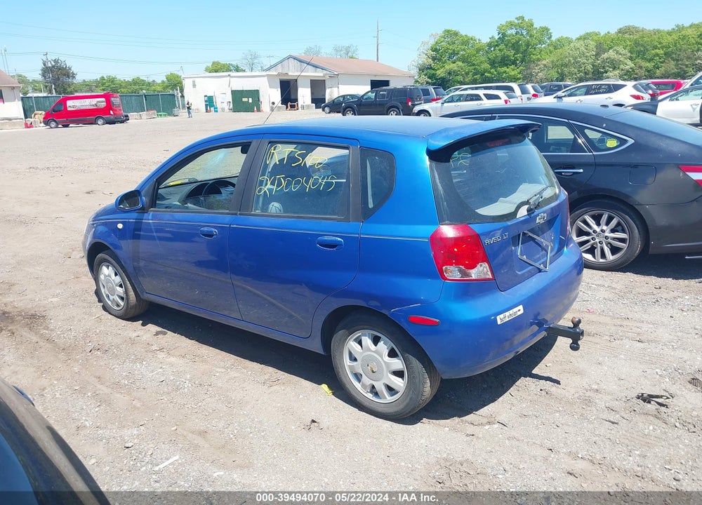 2005 CHEVROLET AVEO LT VIN: KL1TG62615B414677