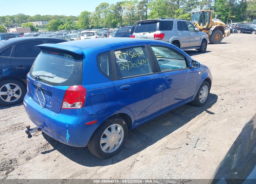 2005 CHEVROLET AVEO LT VIN: KL1TG62615B414677