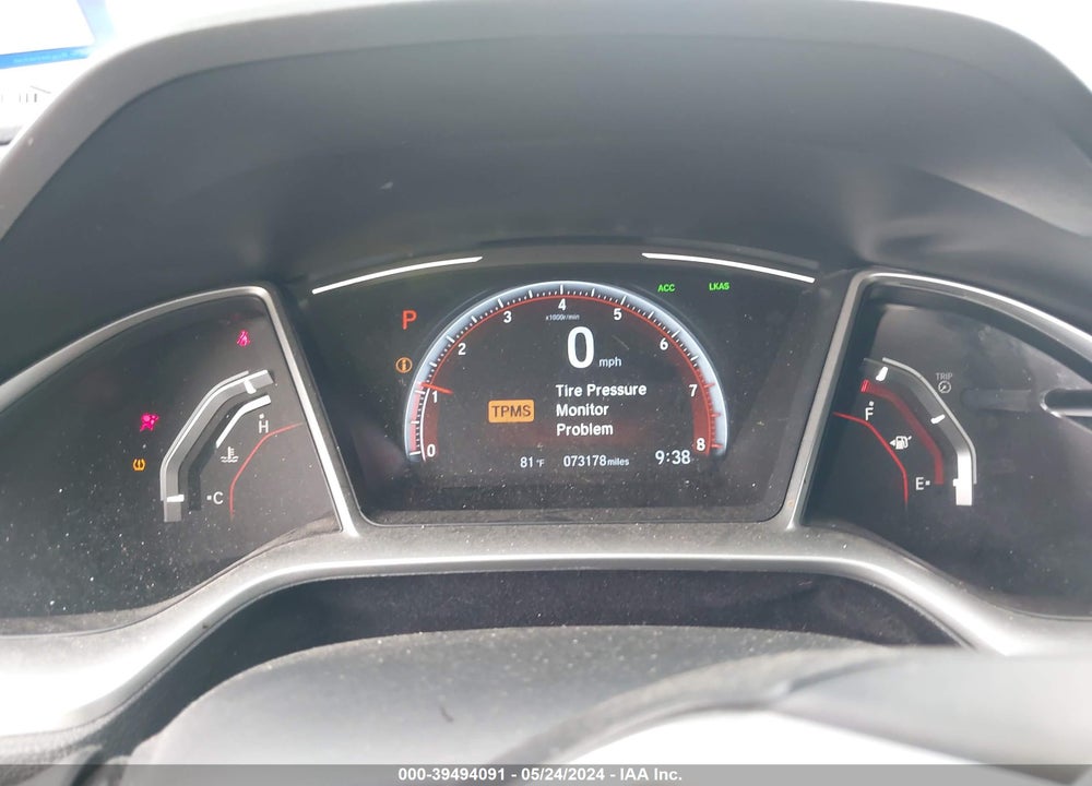 2019 HONDA CIVIC SPORT VIN: 19XFC2F84KE020515