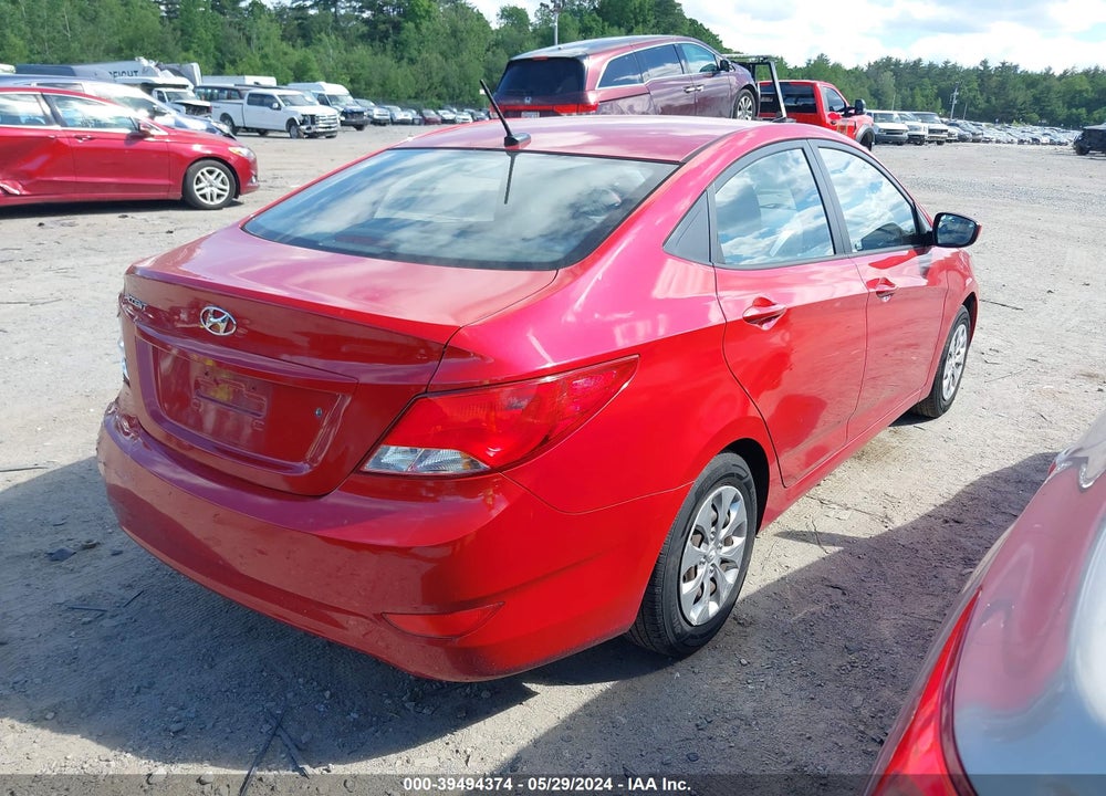 2016 HYUNDAI ACCENT SE VIN: KMHCT4AE8GU022493