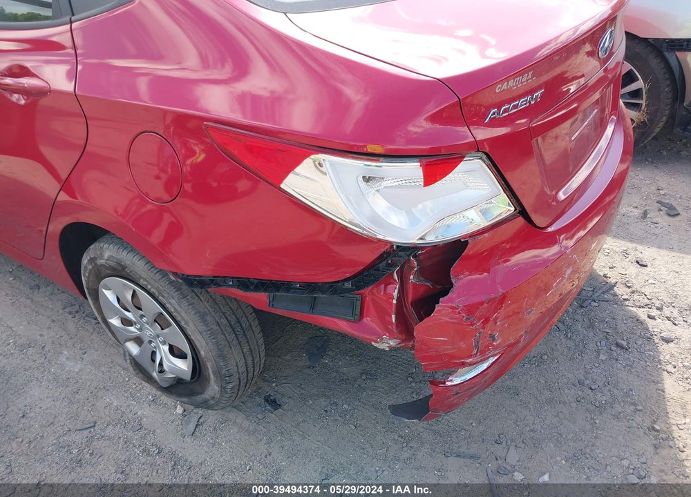 2016 HYUNDAI ACCENT SE VIN: KMHCT4AE8GU022493