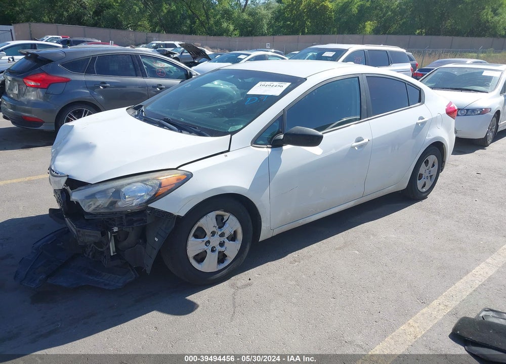 2016 KIA FORTE LX VIN: KNAFK4A64G5595072