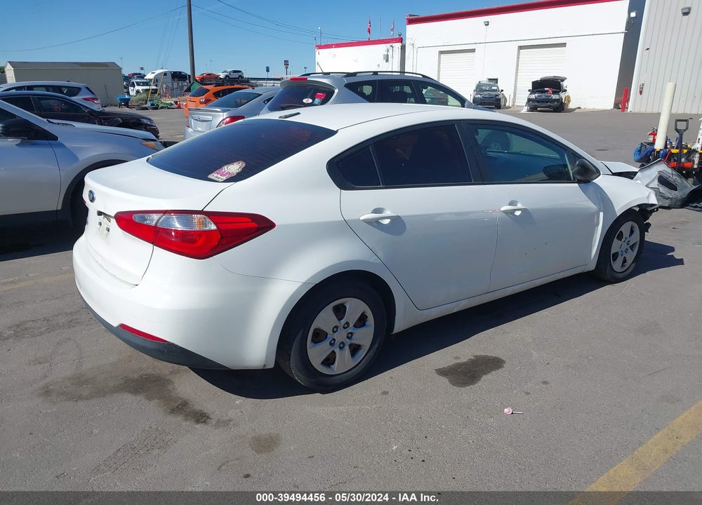 2016 KIA FORTE LX VIN: KNAFK4A64G5595072