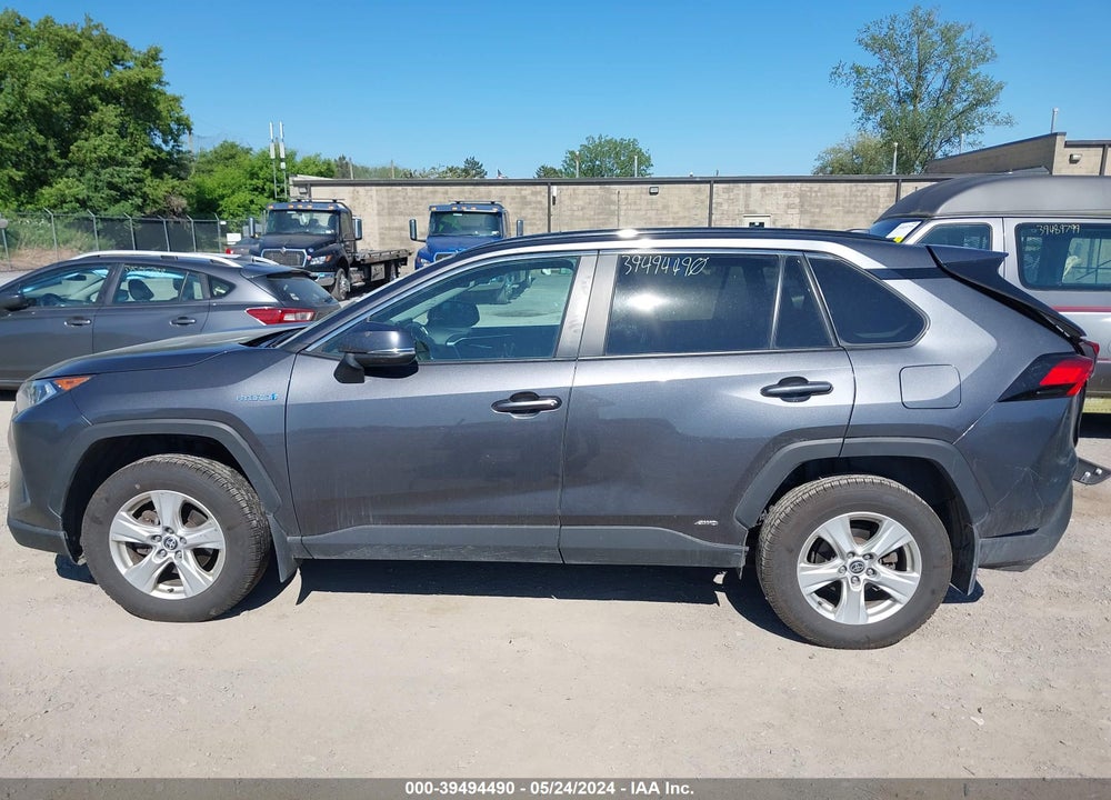 2021 TOYOTA RAV4 XLE HYBRID VIN: 4T3RWRFV7MU037108
