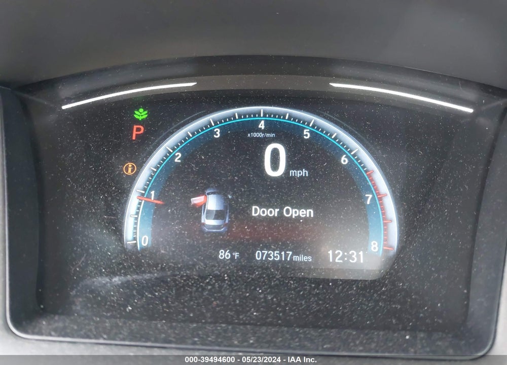 2019 HONDA CIVIC EX VIN: 19XFC1F30KE207751