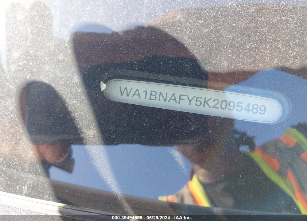 2019 AUDI Q5 45 PREMIUM VIN: WA1BNAFY5K2095489