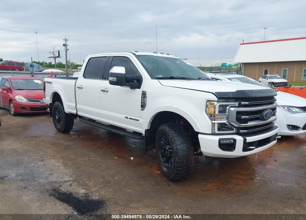 2021 FORD F-250 PLATINUM VIN: 1FT8W2BT6MEC52171