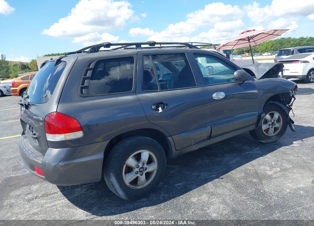 2005 HYUNDAI SANTA FE GLS VIN: KM8SC13D55U873114